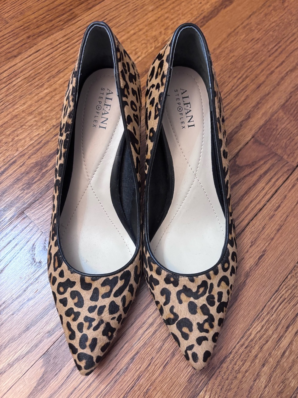 Alfani Step N Flex Leopard Print Pointed Toe Heel. Size 8 Brand New